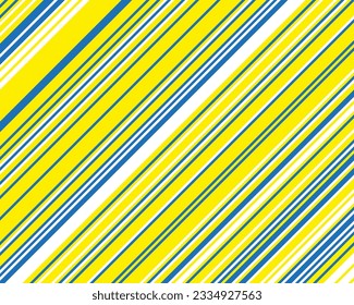 A bright pattern with oblique straight lines of blue, white and yellow. Common design for banners, cards, wallpapers. Vector illustration