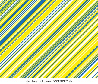 A bright pattern with oblique straight lines of blue, white and yellow. Common design for banners, cards, wallpapers. Vector illustration