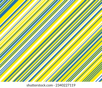 A bright pattern with oblique straight lines of blue, white and yellow. Common design for banners, cards, wallpapers. Vector illustration