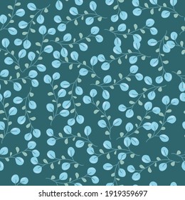 bright pattern of simple flowers. seamless pattern of plants in pastel colors. vector illustration drawn in cartoon style isolated on white background