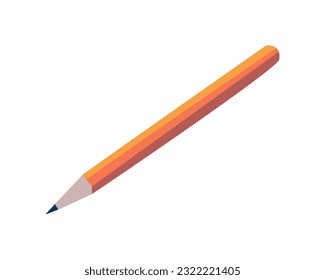 Bright pencil drawing, creativity and education icon isolated