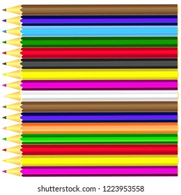 Bright pencils background