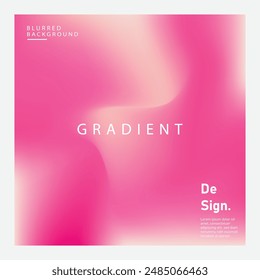 bright pink abstract background design template gradient mesh color on white
