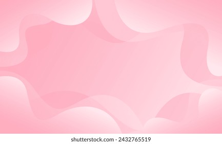 Bright pink abstract curve background, pink beauty dynamic wallpaper with wave shapes. Template banner background for beauty products, sales, ads, pages, events, web, and others