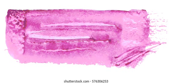 Bright pink background. Grunge surface pattern design. Washes texture. Abstract stains and splashes. Textured painted template. Watercolor painting artwork. Hand drawn vector illustration
