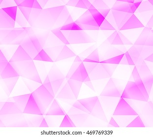 bright pink background with triangular elements. vector illustration. for registration of celebratory brochures, templates, presentations, banners