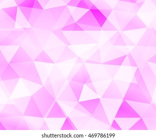 bright pink background with triangular elements. vector illustration. for registration of celebratory brochures, templates, presentations, banners