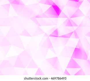 bright pink background with triangular elements. vector illustration. for registration of celebratory brochures, templates, presentations, banners