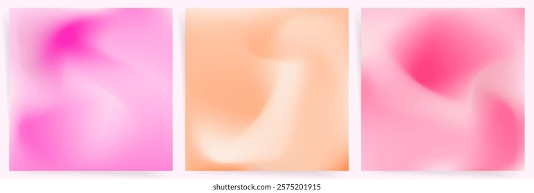 Bright Pink and Coral Gradient. Soft Vibrant Flow with Energetic Romantic Tones. Abstract Dynamic Design for Modern Projects.