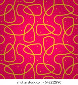 Bright pink fancy seamless pattern in confetti style.