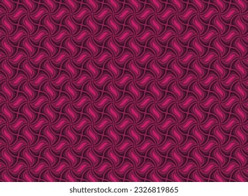 Bright pink floral pattern with gradient vintage style. Beautiful flowing pattern used in backgrounds, decorations, carpets, textiles, clothing.