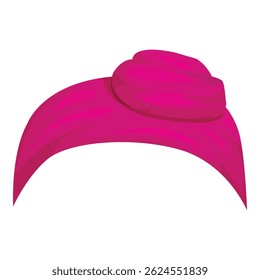 Turbante indiano rosa brilhante, um símbolo da fé sique e do orgulho cultural
