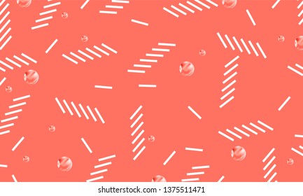 Bright pink modern abstract hipster style background in the style minimalist banner geometric gradient texture new art