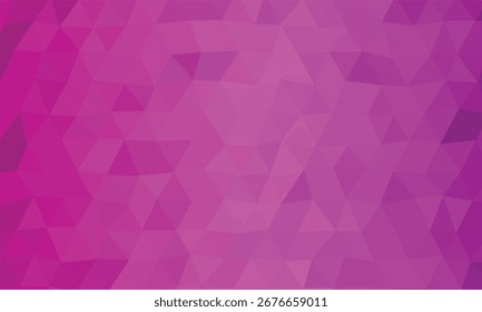 Bright Pink Polygonal Geometric Background with Smooth Gradient abstract pattern