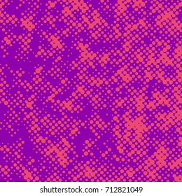 Bright pink retro polka dot comic book page background pattern. Vector illustration