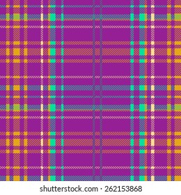 Bright pink seamless tartan. pink tartan. 10 eps
