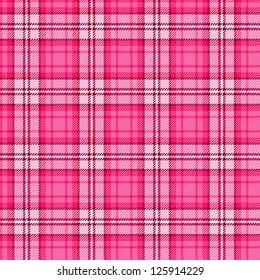 Bright Pink Seamless Tartan