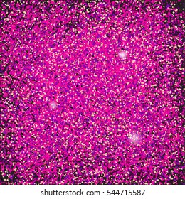 Bright pink shining background. Glittering magenta backdrop.Vector illustration for your graphic design.