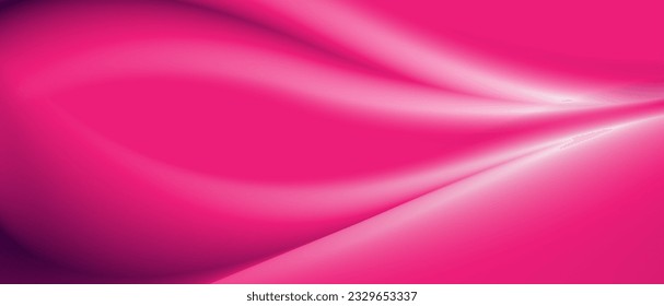 Bright pink smooth blurred wavy abstract elegant background. Vector design