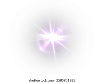 bright pink star light glow effect with shining rays, sparkles, and cosmic bursts. Featuring a beautiful, festive, and abstract design, perfect for celebrations, overlays, decorations, and cosmic them