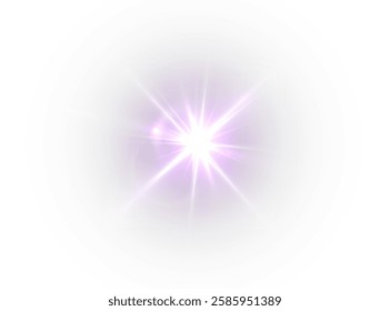 bright pink star light glow effect with shining rays, sparkles, and cosmic bursts. Featuring a beautiful, festive, and abstract design, perfect for celebrations, overlays, decorations, and cosmic them