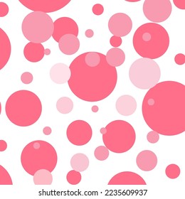 Funda vectorial rosa brillante con manchas. Ilustración abstracta con círculos de color rosa. Patrón para sitios web hermosos. Antecedentes abstractos geométricos del vector de luz rosa