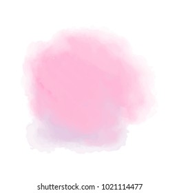 bright pink watercolor splotch