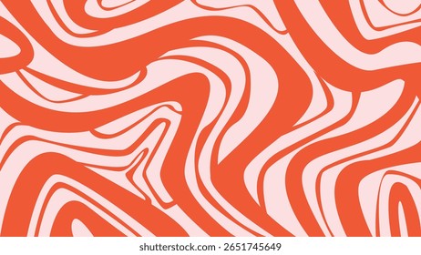 Bright pink wavy abstract stripes flow across a soft canvas, offering a bold retro design perfect for posters, apparel, and creative media.