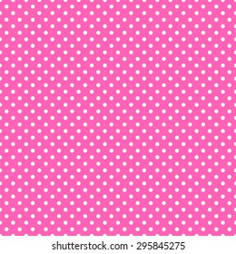 Bright Pink White Polka Dots Pattern Stock Vector (Royalty Free ...