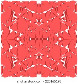 Bright pinky red abstract art background. Illustration made in vector.