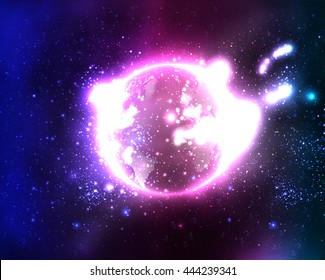 bright planet in outer sky