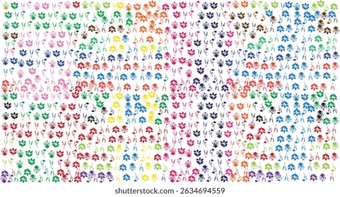 Bright and playful seamless pattern with multi-colored cute emoji-style characters. Great for kids, fabric, stationery, and tech backgrounds.