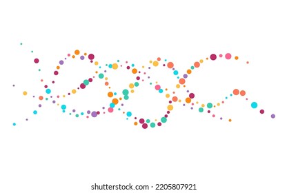 Bright Polka Celebrate Vector White Background. Transparent Dot Invitation. Top Circle Texture. Rainbow Round Independence Wallpaper.