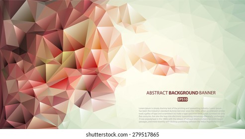 Bright polygon abstract bacground.