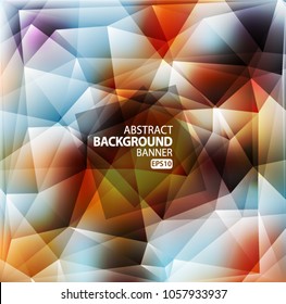Bright polygon abstract bacground.Vector EPS 10 illustration.