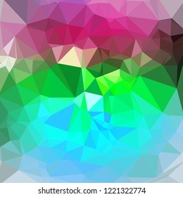 Bright polygonal background with light effects. Vector illustration.