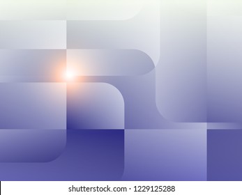 Bright polygonal background with light effects. Vector illustration.