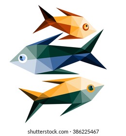 Bright polygonal fish