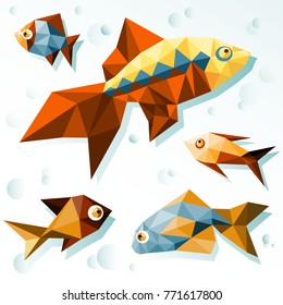 Bright polygonal fish