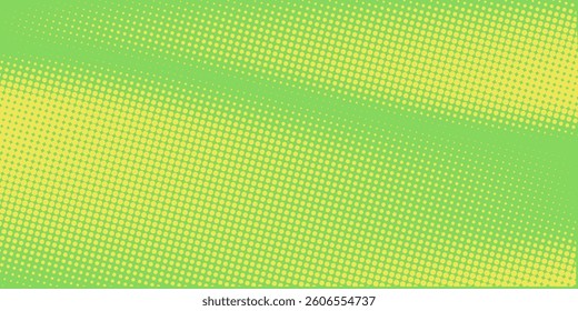 Bright pop art background in green and yellow colors dot haltone modern retro style, vector illustation full hd