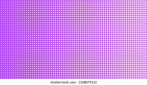 Bright pop art retro background with halftone in comics style. Dotted gradient. Seamless dotted lines. Vector illustration