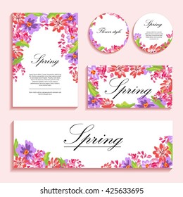 Bright poppies on a light background. Flower illustration for greeting cards, invitations and congratulations. The composition of colors is suitable for printing on paper, cloth and other items.