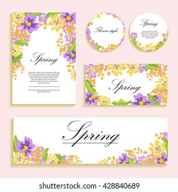 Bright poppies on a light background. Flower illustration for greeting cards, invitations. The composition of colors is suitable for printing on paper, cloth and other items.