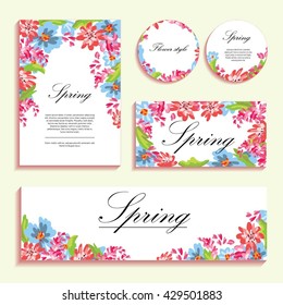 Bright poppies on a light background. Flower illustration for greeting cards, invitations. The composition of colors is suitable for printing on paper, cloth and other items.