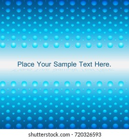Bright positive blue background. Lots of light and space. Weightlessness. Radiance. Vector illustration.