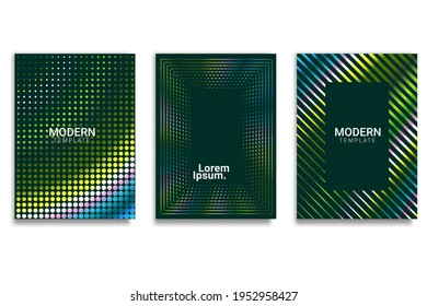 Bright poster with dynamic waves