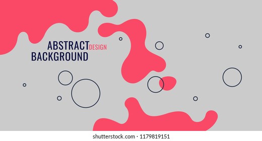 Bright poster with dynamic waves. Vector illustration in minimal flat style Bright poster with dynamic waves. Vector illustration in minimal flat style