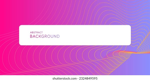 Bright poster with dynamic waves. Vector illustration