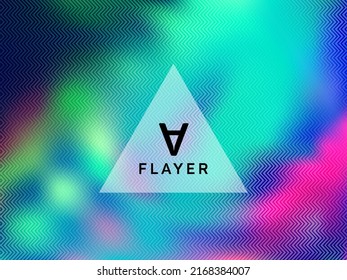 Diseño vectorial holográfico brillante de afiche brillante. Papel pintado abstracto con textura holo. Hermoso fondo de gradiente holograma para afiche.