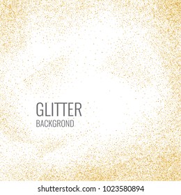 Bright poster glitter particles on a white background. Vector illustration can be the template for your design